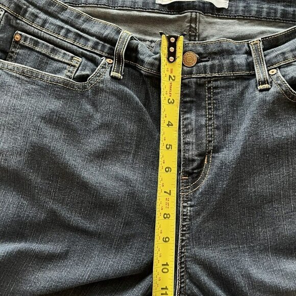 Levi Signature Gold Womens Mid Rise Bootcut Dark Wash Stretch Jeans-18S (34x29) - Picture 8 of 12